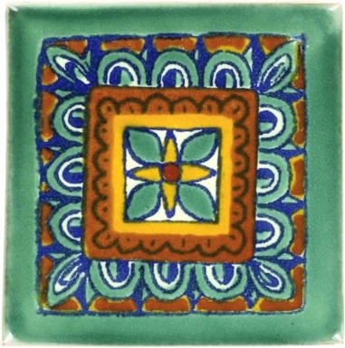 Green Veleta Talavera Mexican Tile
