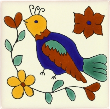 Bird 4 Talavera Mexican Tile