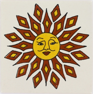 Diamond Sun Talavera Mexican Tile