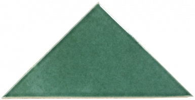 4.25" x 4.25" x 6" Verde Hoja - Talavera Mexican Triangle Tile