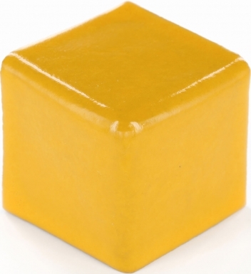 2" x 2" x 2" V-Cap Corner: Gold Yellow - Talavera Mexican Tile