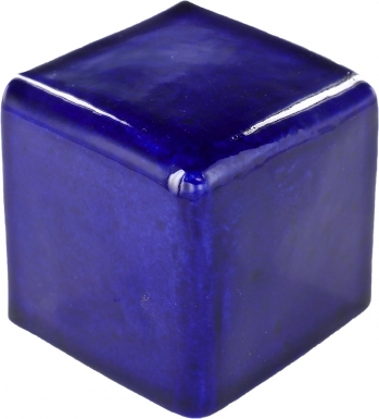 2" x 2" x 2" V-Cap Corner: Cobalt Blue - Talavera Mexican Tile