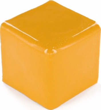 2" x 2" x 2" V-Cap Corner: Tangerine Yellow - Talavera Mexican Tile