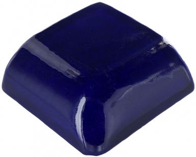 2" x 2" Double Mud Bullnose: Cobalt Blue - Talavera Mexican Tile