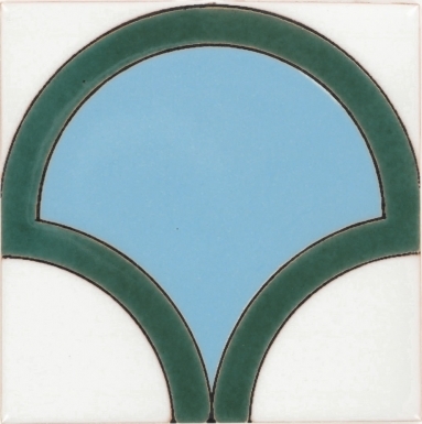 Bell Turquoise Gloss Santa Barbara Ceramic Tile