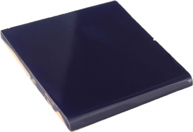 4.25" x 4.25" Surface Bullnose: Sapphire Gloss - Santa Barbara Tile