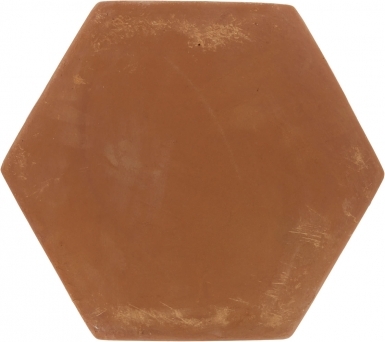 11.875" x 13.375" Unsealed Hexagon - Spanish Mission Red Floor Tile