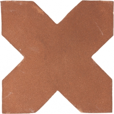 4.25" x 4.25" Cross 1 - Tierra High Fired Floor Tile