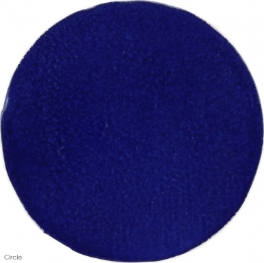 6" x 6" Sapphire Blue Gloss Circle - Tierra High Fired Glazed Field Tile