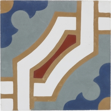 8" x 8" Palau Barcelona Cement Floor Tile