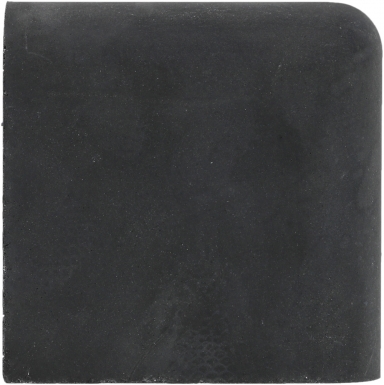 4" x 4" Double Surface Bullnose: Black - Barcelona Cement Floor Tile
