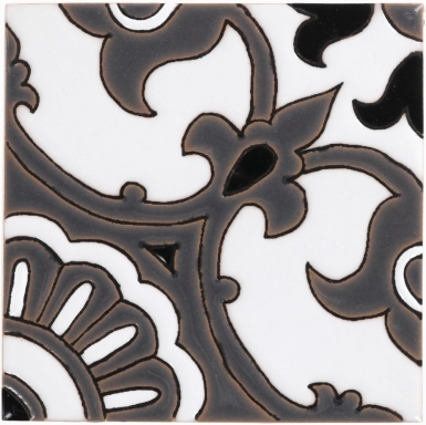 Alva Black & Gray Gloss Santa Barbara Ceramic Tile