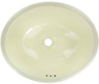 Mexican White - Oval Drop In Bathroom Sink