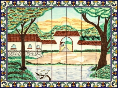 Compostela Ceramic Tile Mural