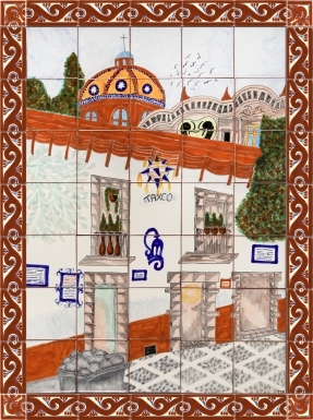 Taxco Ceramic Tile Mural
