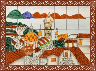 Puerto Vallarta Ceramic Tile Mural