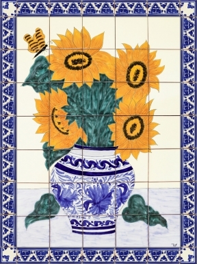 Sunflower Bouquet 1 Ceramic Tile Mural