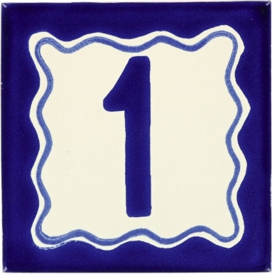 Blue - Talavera Mexican House Number