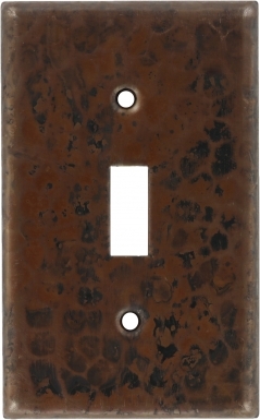 Antique Single Toggle - Copper Switchplate