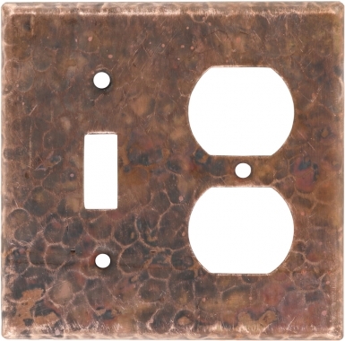 Natural Toggle/Outlet - Copper Switchplate