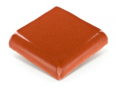 2" x 2" Double Surface Bullnose: Rust - Terra Nova Mediterraneo Ceramic Tile