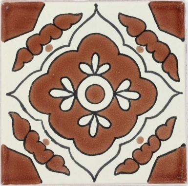 Chestnut Toledo Talavera Mexican Tile