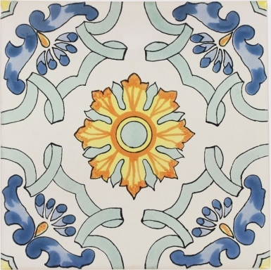 8.25" x 8.25" Santa Teresa - Sevilla Ceramic Floor Tile