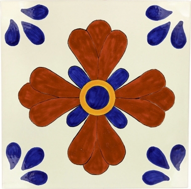 12.5" x 12.5" Blue - Seville Sevilla Ceramic Floor Tile