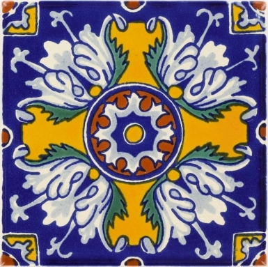 Romanesco Flower Talavera Mexican Tile