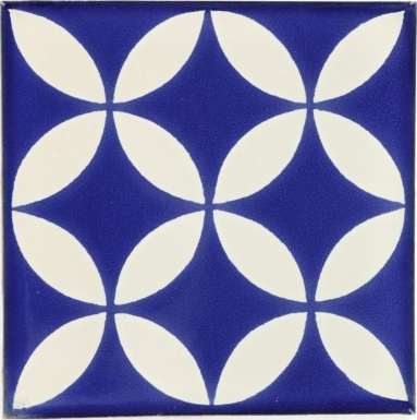 Prisme Blue & White Talavera Mexican Tile