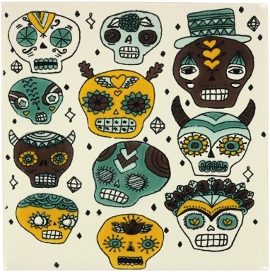 - ON SALE - Faces 1 - Talavera Mexican Tile