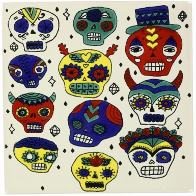 - ON SALE - Faces 2 - Talavera Mexican Tile