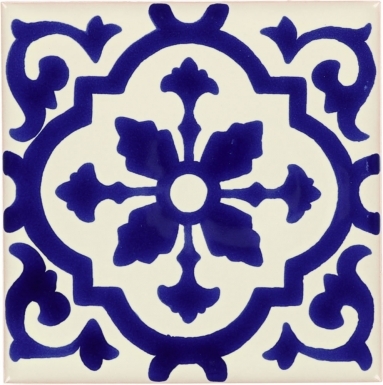 Amria Blue Talavera Mexican Tile
