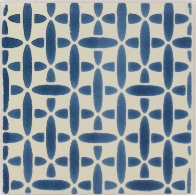 Retro Blue Talavera Mexican Tile