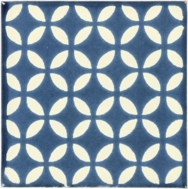 Blue Petals Talavera Mexican Tile