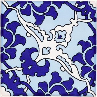 Quarter Bedonia Turquoise & Blue Terra Nova Mediterraneo Ceramic Tile