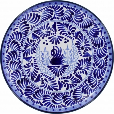 Puebla Traditional Ceramic Talavera Plate N. 17