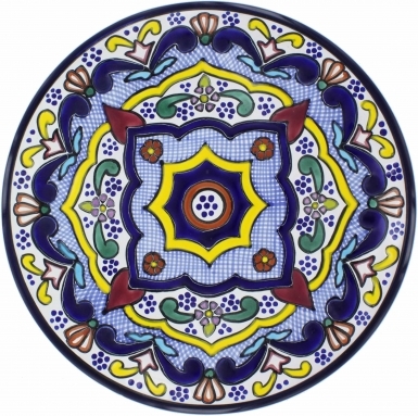 Puebla Traditional Ceramic Talavera Plate N. 10