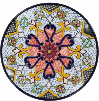Puebla Traditional Ceramic Talavera Plate N. 9