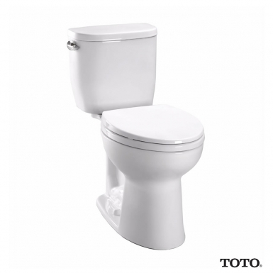 TOTO Entrada Close Coupled Elongated Toilet 1.28GPF and Seat