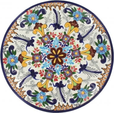 Puebla Classic Ceramic Talavera Plate N. 14