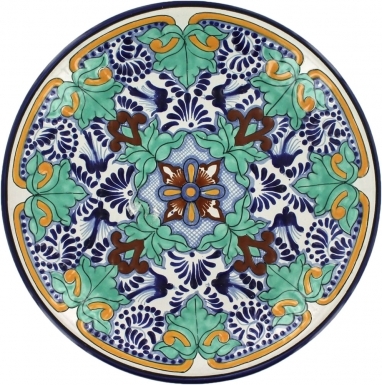 Puebla Classic Ceramic Talavera Plate N. 16