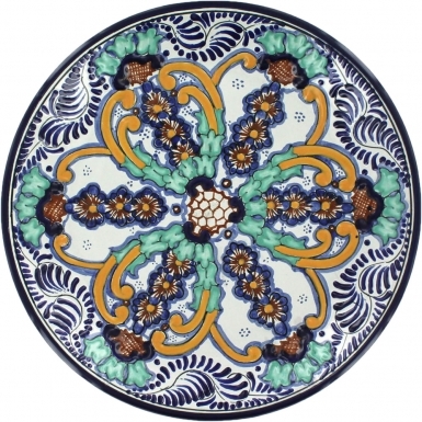 Puebla Classic Ceramic Talavera Plate N. 17