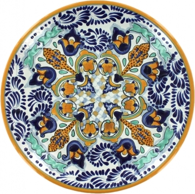 Puebla Classic Ceramic Talavera Plate N. 18