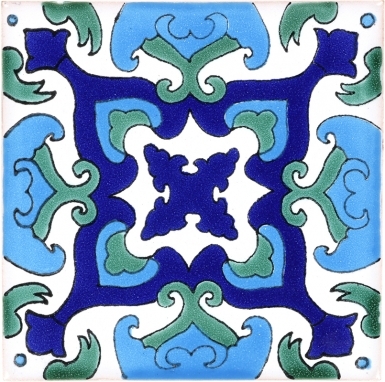 - ON SALE - Laberinto Turquoise - Terra Nova Mediterraneo Ceramic Tile